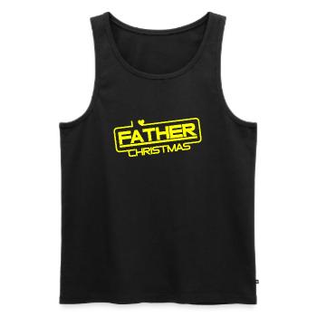 Santa Claus | Christmas, Christmas gift - Men's Premium Organic Tank Top - black - Front - AI Model Male 178 light (178cm)