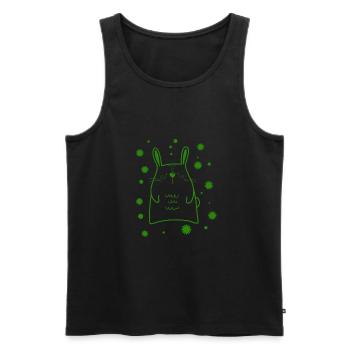 little rabbit - Men's Premium Organic Tank Top - black - Front - AI Model Male 178 light (178cm)