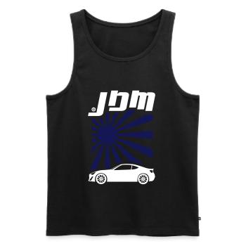 JDM GT86 BRZ FR-S - Männer Premium Bio Tank Top - Schwarz - Vorne - AI Model Male 178 light (178cm)