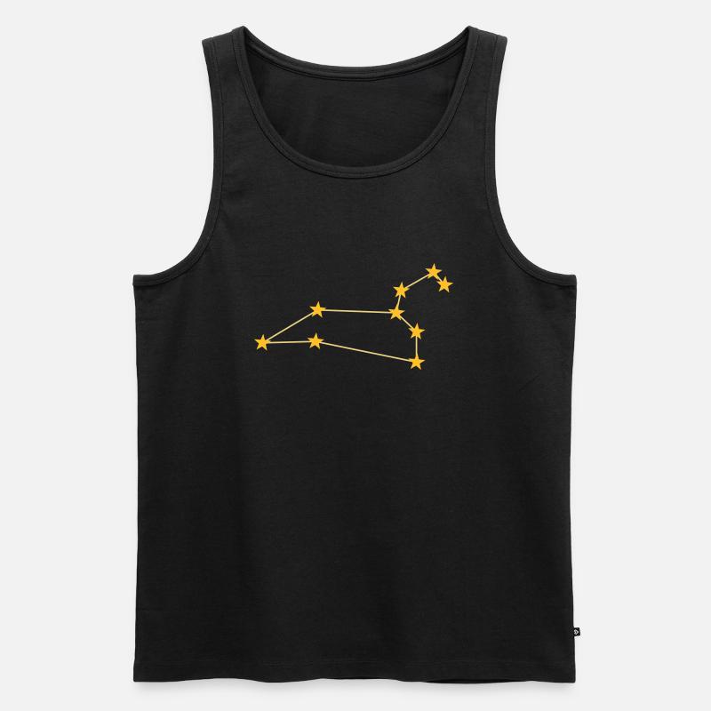Constellation Leo - Débardeur bio Premium Homme - noir