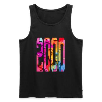 BUNT 26TH BIRTHDAY 2000 - Men's Premium Organic Tank Top - black - Front - AI Model Male 178 light (178cm)