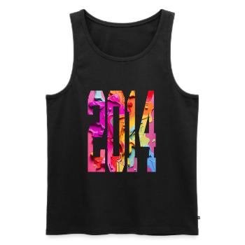 BUNT 12E ANNIVERSAIRE 2014 - Débardeur bio Premium Homme - noir - Devant - Michal (187cm)