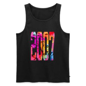 BUNT 19TH BIRTHDAY 2007 - Men's Premium Organic Tank Top - black - Front - AI Model Male 178 light (178cm)