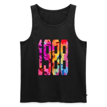 BUNT 38TH BIRTHDAY 1988 - Men's Premium Organic Tank Top - black - Front - Michal (187cm)