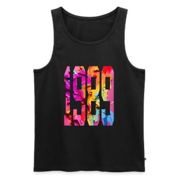 BUNT 37TH BIRTHDAY 1989 - Men's Premium Organic Tank Top - black - Front - Michal (187cm)