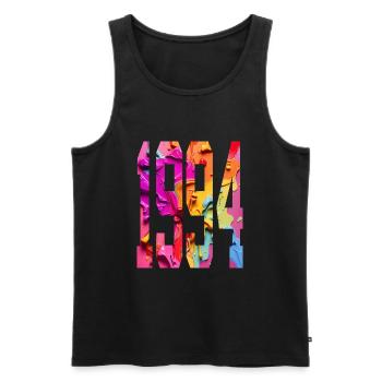 BUNT 32ND BIRTHDAY 1994 - Men's Premium Organic Tank Top - black - Front - AI Model Male 178 light (178cm)