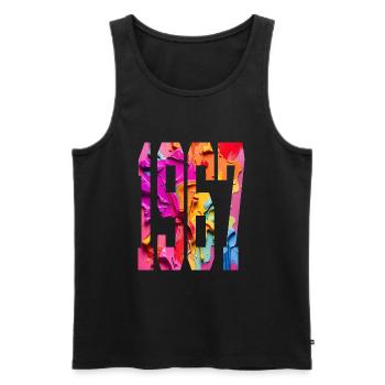 BUNT 59TH BIRTHDAY 1967 - Men's Premium Organic Tank Top - black - Front - Michal (187cm)