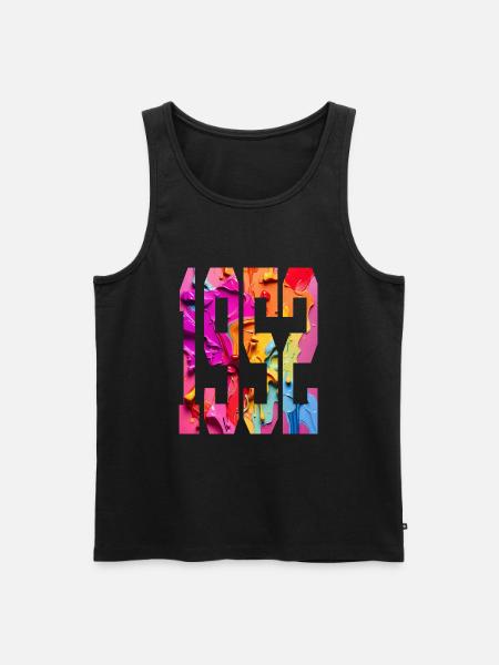 BUNT 74TH BIRTHDAY 1952 - Men's Premium Organic Tank Top - black