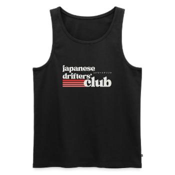 Japanese Drifters' Club (JDM, drifting) - Men's Premium Organic Tank Top - black - Front - Michal (187cm)