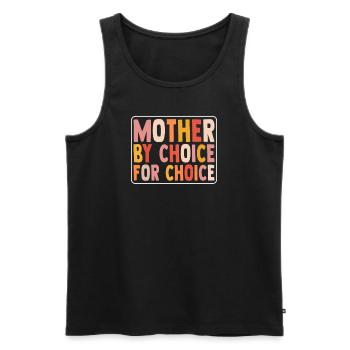 Mère par choix Pour Choix Pro Choice Féministe - Débardeur bio Premium Homme - noir - Devant - AI Model Male 178 light (178cm)