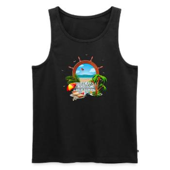 Older People It's Weird Being the Same Age as Old - Men's Premium Organic Tank Top - black - Front - Michal (187cm)