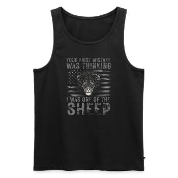 Your first Mistake was thinking I was one of the - Männer Premium Bio Tank Top - Schwarz - Vorne - Michal (187cm)