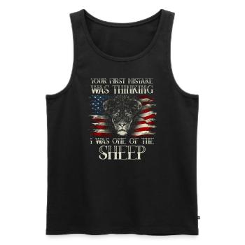 Your first Mistake was thinking I was one of the - Männer Premium Bio Tank Top - Schwarz - Vorne - Michal (187cm)