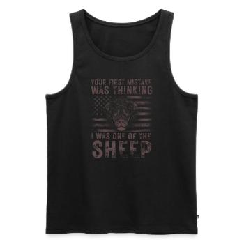 Your first Mistake was thinking I was one of the - Männer Premium Bio Tank Top - Schwarz - Vorne - Michal (187cm)