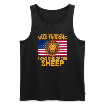 Your first Mistake was thinking I was one of the - Männer Premium Bio Tank Top - Schwarz - Vorne - Michal (187cm)