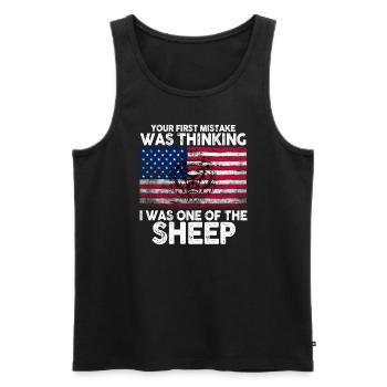 Your first Mistake was thinking I was one of the - Männer Premium Bio Tank Top - Schwarz - Vorne - Michal (187cm)