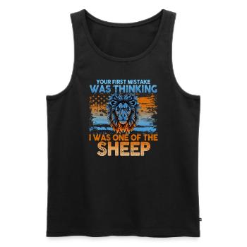 Your first Mistake was thinking I was one of the - Männer Premium Bio Tank Top - Schwarz - Vorne - Michal (187cm)