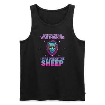 Your first Mistake was thinking I was one of the - Männer Premium Bio Tank Top - Schwarz - Vorne - Michal (187cm)