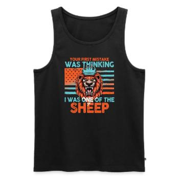 Your first Mistake was thinking I was one of the - Männer Premium Bio Tank Top - Schwarz - Vorne - Michal (187cm)