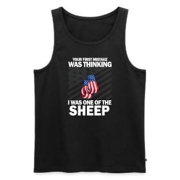 Your first Mistake was thinking I was one of the - Männer Premium Bio Tank Top - Schwarz - Vorne - Michal (187cm)