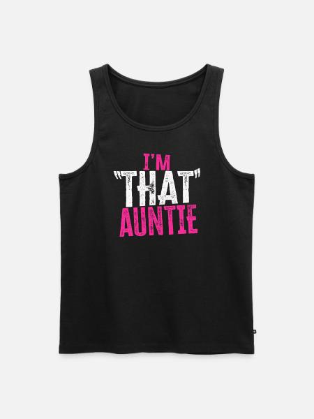 I am That Auntie - Men's Premium Organic Tank Top - black