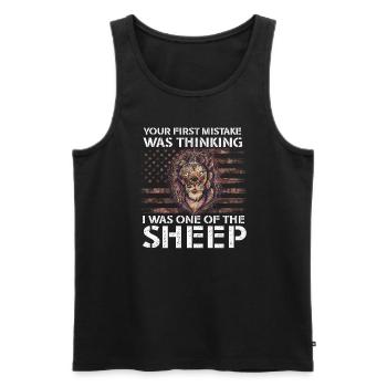 Your first Mistake was thinking I was one of the - Männer Premium Bio Tank Top - Schwarz - Vorne - Michal (187cm)
