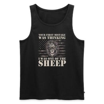 Your first Mistake was thinking I was one of the - Männer Premium Bio Tank Top - Schwarz - Vorne - Michal (187cm)