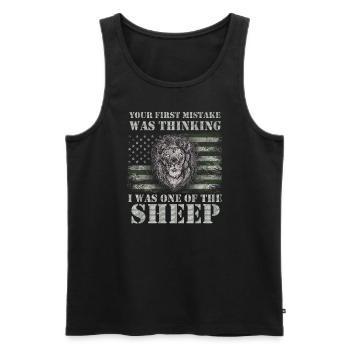 Your first Mistake was thinking I was one of the - Männer Premium Bio Tank Top - Schwarz - Vorne - Michal (187cm)