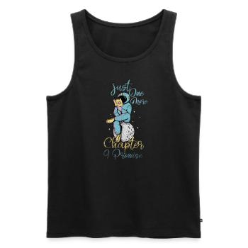 Just One More Chapter I Promise Reading - Männer Premium Bio Tank Top - Schwarz - Vorne - AI Model Male 178 light (178cm)
