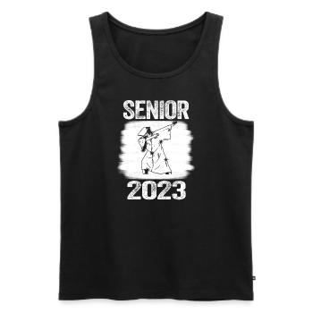 Senior 2023 Dabbing Dab of 2023 Seniors Graduation - Men's Premium Organic Tank Top - black - Front - AI Model Male 178 light (178cm)