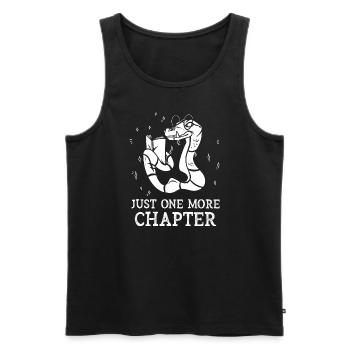 Just One More Chapter I Promise Reading - Männer Premium Bio Tank Top - Schwarz - Vorne - AI Model Male 178 light (178cm)