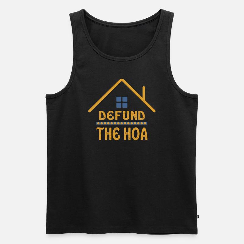 Defund The HOA - Männer Premium Bio Tank Top - Schwarz
