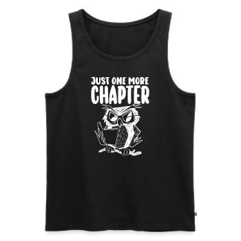 Just One More Chapter I Promise Reading - Männer Premium Bio Tank Top - Schwarz - Vorne - AI Model Male 178 light (178cm)