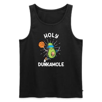 Holy Dunkamole Basketball Streetball Avocat - Débardeur bio Premium Homme - noir - Devant - Michal (187cm)