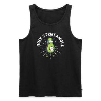 Holy Strikeamole Baseball Softball Avocat - Débardeur bio Premium Homme - noir - Devant - Michal (187cm)