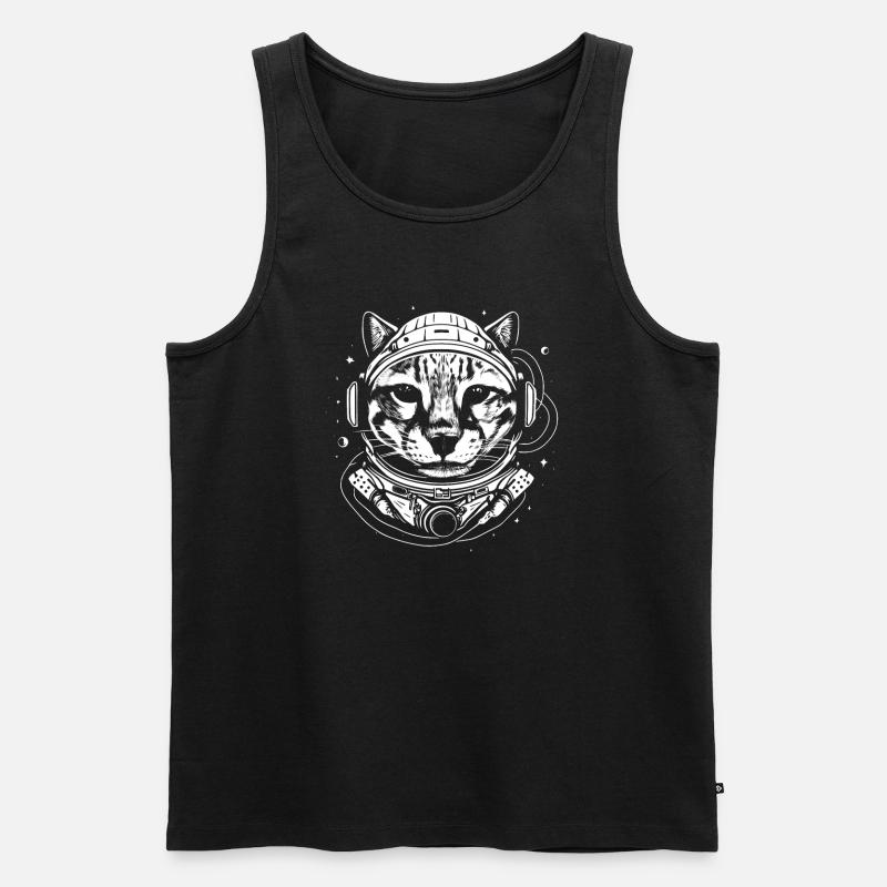 Ozelot - Männer Premium Bio Tank Top - Schwarz