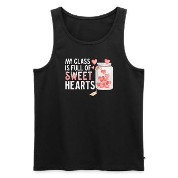 Meine Klasse ist voller Lieblinge - Männer Premium Bio Tank Top - Schwarz - Vorne - Michal (187cm)