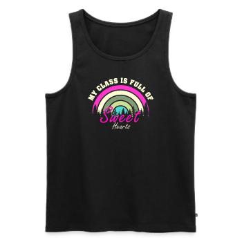 Meine Klasse ist voller Lieblinge - Männer Premium Bio Tank Top - Schwarz - Vorne - Michal (187cm)