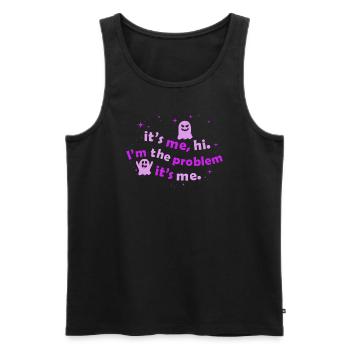 It's Me, Hi, I'm The Problem - Men's Premium Organic Tank Top - black - Front - AI Model Male 178 light (178cm)