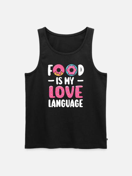 Food Is My Love Language - Men's Premium Organic Tank Top - black