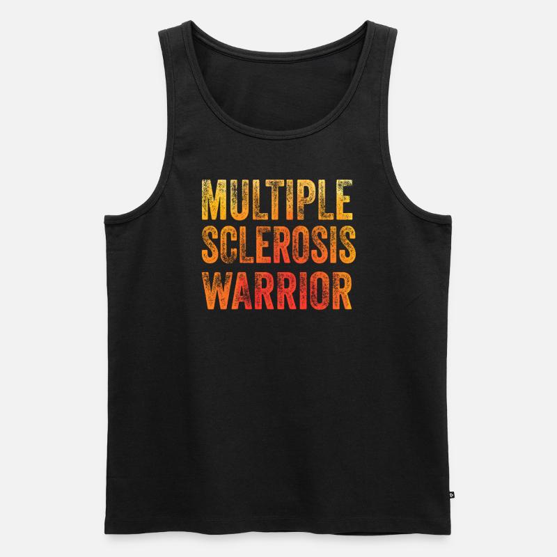 Multiple Sklerose Krieger - Männer Premium Bio Tank Top - Schwarz