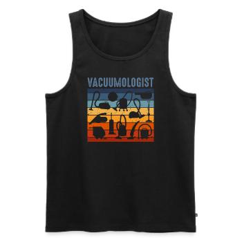 Staubsauger - Männer Premium Bio Tank Top - Schwarz - Vorne - AI Model Male 178 light (178cm)