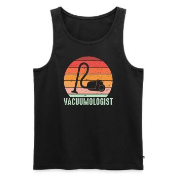 Staubsauger - Männer Premium Bio Tank Top - Schwarz - Vorne - AI Model Male 178 light (178cm)