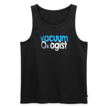 Vacuum Cleaner Vacuumlogist - Men's Premium Organic Tank Top - black - Front - AI Model Male 178 light (178cm)