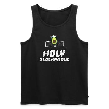 Holy Blockamole Volleyball Avocado - Men's Premium Organic Tank Top - black - Front - AI Model Male 178 light (178cm)