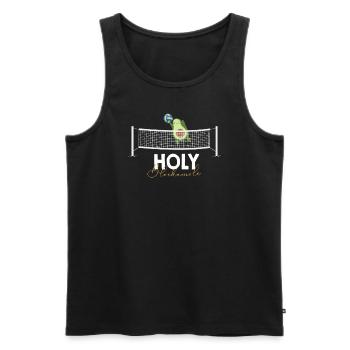 Holy Blockamole Volleyball Avocado - Men's Premium Organic Tank Top - black - Front - Michal (187cm)