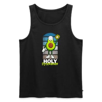 Holy Strikeamole Baseball Softball Avocat - Débardeur bio Premium Homme - noir - Devant - Michal (187cm)