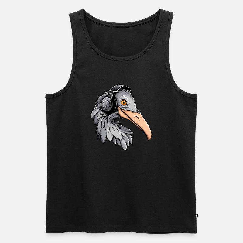 Schuhschnabel Gaming - Männer Premium Bio Tank Top - Schwarz