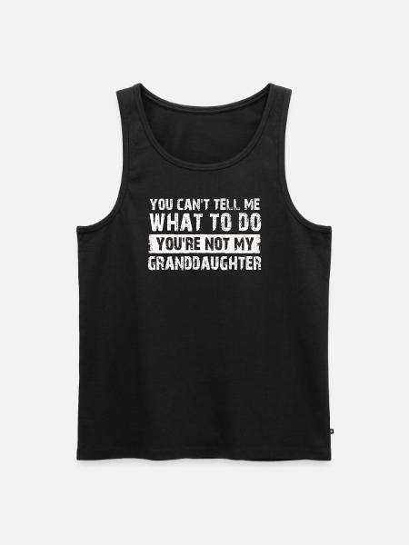 Not My Granddaughter - Men's Premium Organic Tank Top - black