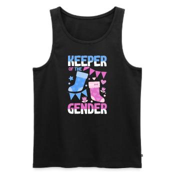 Keeper Of The Gender - Men's Premium Organic Tank Top - black - Front - AI Model Male 178 light (178cm)